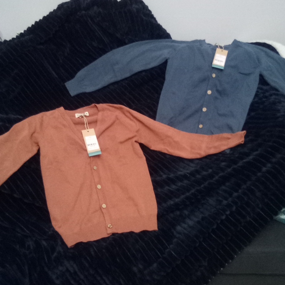 2 Kids Button Cardigans